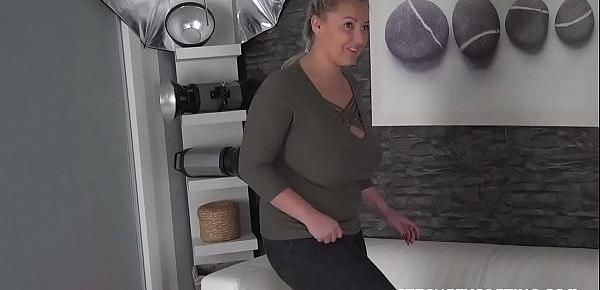  BBW Krystal Swift shows off her curves in a casting
